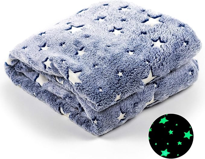 ModernMade Glow in The Dark Blanket | Super Soft Cozy Galaxy Blanket for Kids & Adults | 50" x 60... | Amazon (US)
