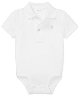 Ralph Lauren Baby Boys Cotton Interlock Bodysuit | Macy's