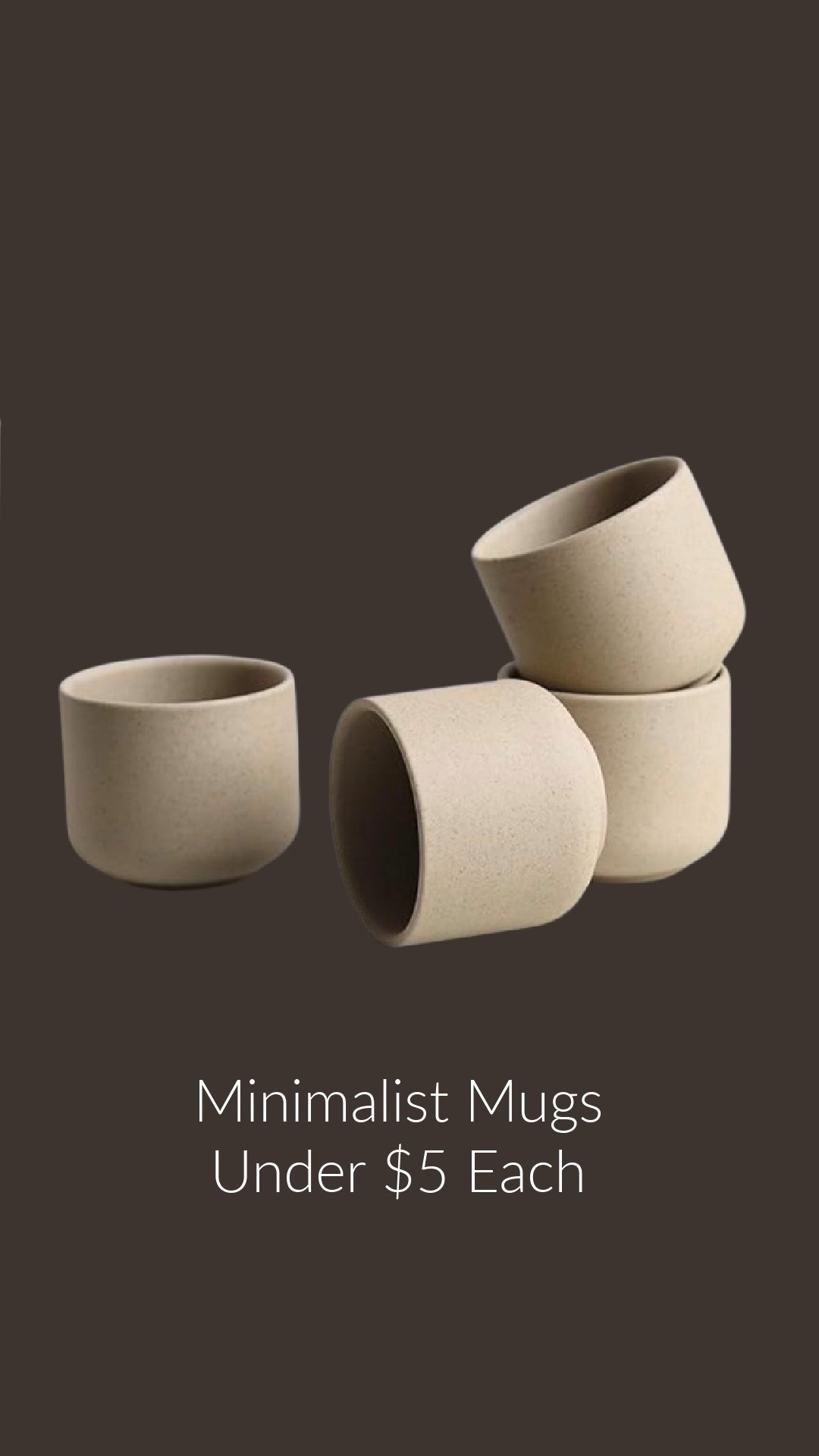 Minimalist mugs that look way more expensive than they are 🤍 Under $5 each and perfect for everyday coffee or styling on open shelves.

#LTKGiftGuide #LTKHome #LTKFindsUnder50