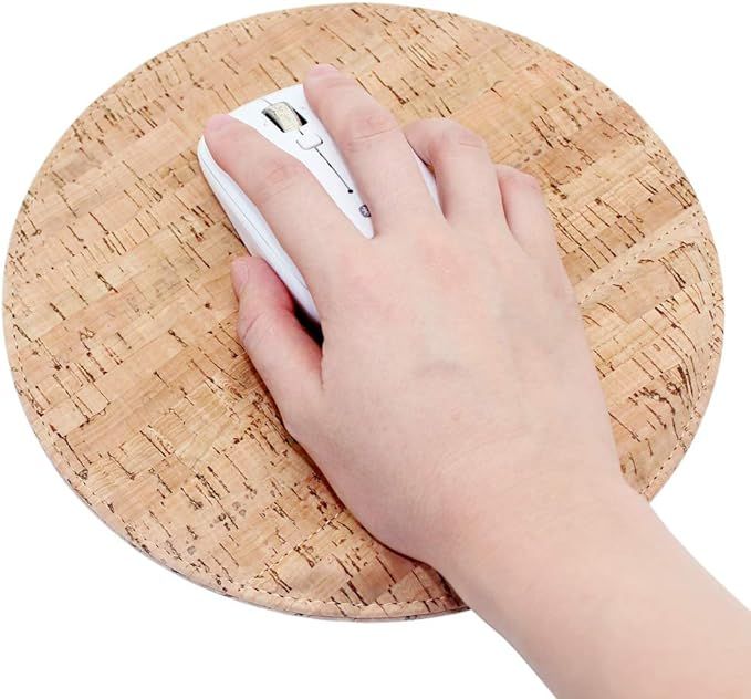 Mouse Pad, Boshiho Eco-Friendly Natural Cork Small Mouse Pad with Wrist Support (Cork) | Amazon (US)