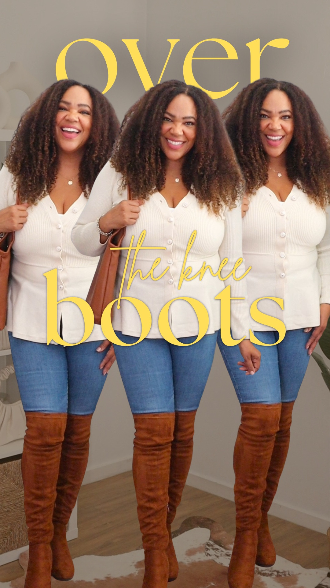 Ladies Over 40 - Yeah, wear those OTK boots! Over the Knee boots 👢 are definitely a statement piece. So good! 

#LTKMidsize #LTKOver40 #LTKootd