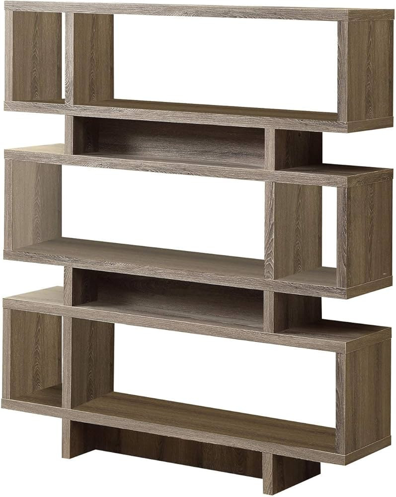 Monarch Specialties 3251 Bookshelf, Bookcase, Etagere, 4 Tier, 55" H, Office, Bedroom, Laminate, ... | Amazon (US)