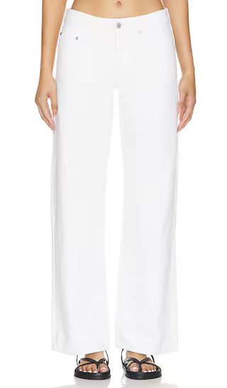 Low Loose Straight in White Squared | Revolve Clothing (Global)