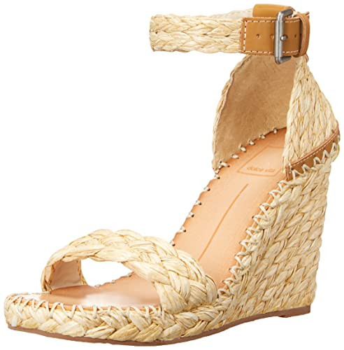 Dolce Vita Women's NILTON Espadrille Wedge Sandal, LT Natural Raffia, 8.5 | Amazon (US)
