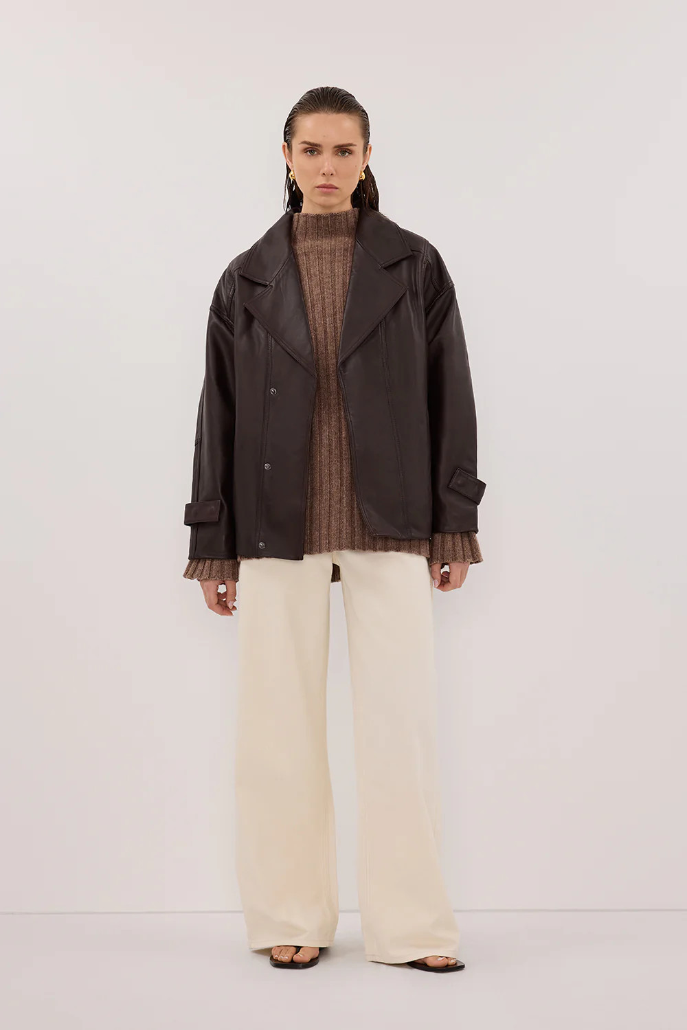 REAGAN 2.0 CREAM SLOUCHY JEAN | DISSH