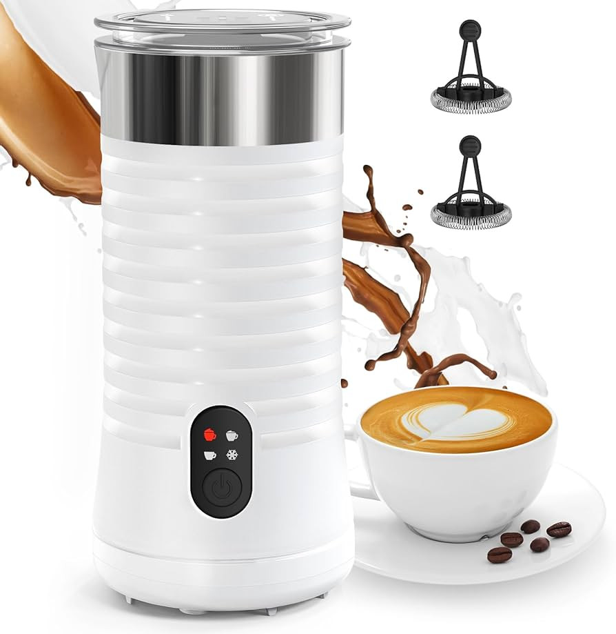 Symdral Milk Frother, 4-in-1 Milk Frother and Steamer, Frother for Coffee, Hot & Cold Foam Maker ... | Amazon (US)