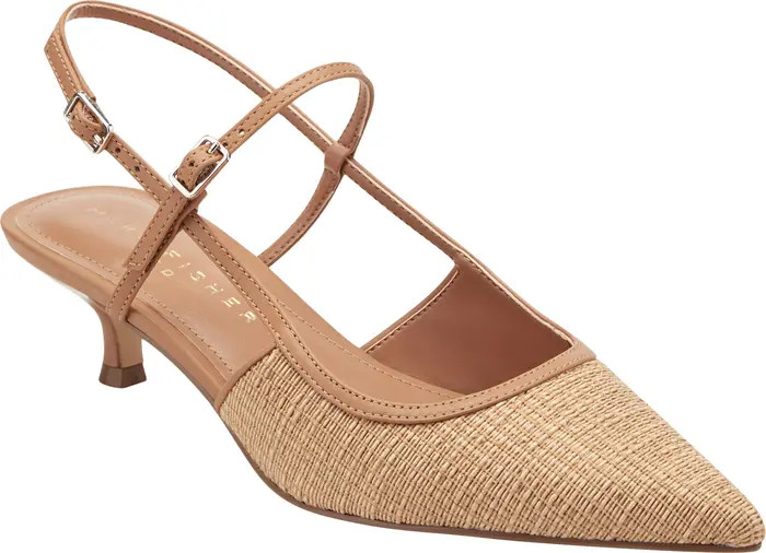 Ceddy Slingback Pointed Toe Kitten Heel Pump (Women) | Nordstrom