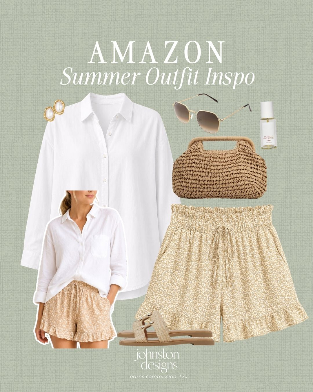 An easy breezy Amazon outfit that feels polished without trying too hard. The lightweight button-down and flowy printed shorts are perfect for warm days, vacation plans or a casual lunch date .🤎

Amazon fashion, summer outfit, amazon outfit, outfit inspiration, casual summer style, vacation outfit, linen shirt, printed shorts, affordable fashion, what to wear, outfit inspo. 

 #LTKootd #LTKSeasonal