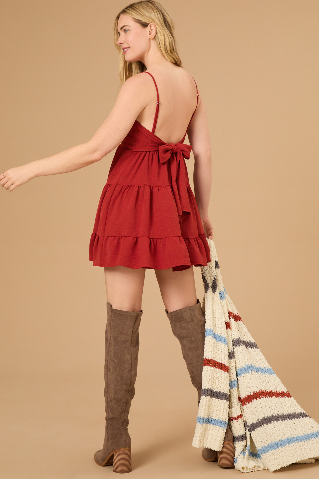 Fable Tiered Mini Dress | Altar'd State