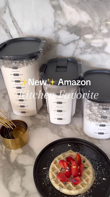 LINK IN PROFILE  Calling all fellow baking enthusiasts! 🍰 There's nothing quite like the joy of whipping up delicious treats in the kitchen, am I right? As someone who loves to bake, I've discovered the perfect way to keep all my ingredients fresh and organized – introducing my absolute favorite way to store my baking goods! Grab Yours Here: https://amzn.to/3IYaFqW  These containers are not your average storage solutions; oh no, they're the cream of the crop! Each container has an actual purpose, like the brown sugar one with the built-in stone to never allow it to dry out. And let's not forget the flour container, complete with a slide bar for accurate measuring – talk about handy!  Not only are they practical, but they're also durable and made to last through countless baking adventures. No more worrying about stale ingredients or messy cabinets – these containers have got you covered! Plus, they make the perfect gift idea for any fellow bakers in your life. Who wouldn't love something that combines both functionality and whimsy in the kitchen?  So here's to delicious baked creations and organized pantries – because when it comes to baking, every ingredient deserves its own special home! ✨ #bakingessentials  #kitchenorganization  #organizedkitchen  #canisterset  #founditonamazon  #amazonkitchen  #amazonkitchenfinds  #amazonfind  #amazonfinds   

#LTKVideo #LTKstyletip #LTKhome