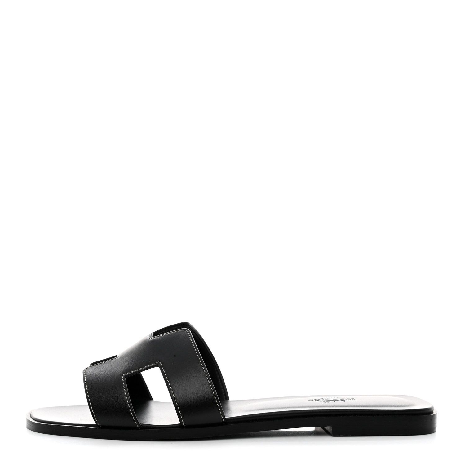 Box Calfskin Oran Sandals 39 Black | FASHIONPHILE (US)