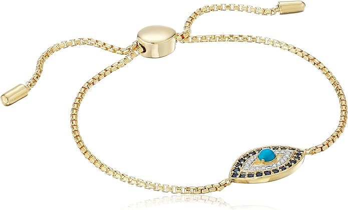 Amazon Collection Evil Eye Bolo Adjustable Bracelet | Amazon (US)