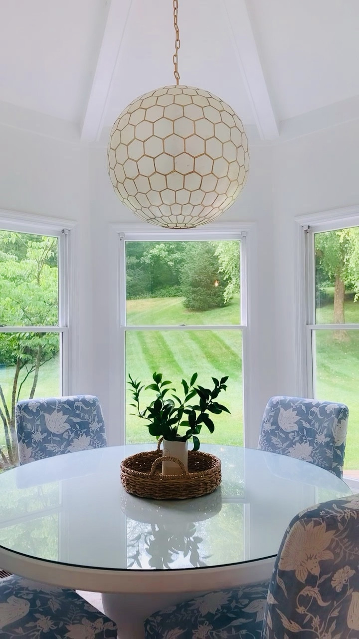 Serena and Lily Warehouse sale! I bought these ikea chairs and had covers made. Full disclosure: I wish I’d chosen more comfy chairs. #serenaandlily #breakfastnook #diningroom 

#LTKstyletip #LTKhome #LTKsalealert