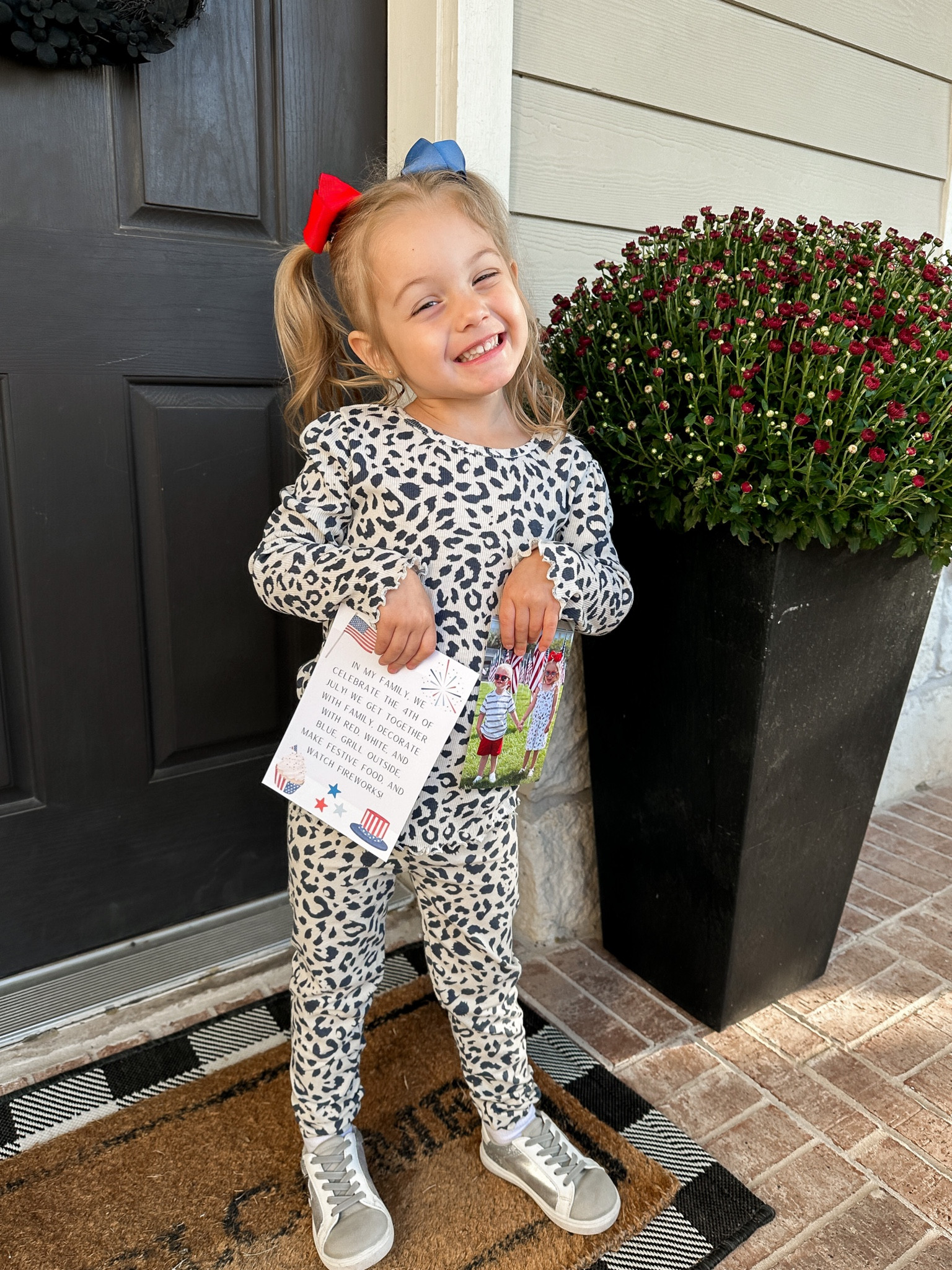 Blakely is wearing a 4T top and bottoms, such a cute outfit and cheap!
Shoes run a little big- her favorite pair

(Black planter, home decor, toddler outfit, Walmart fashion, toddler bow, baby girl bow clips, fall outfit, ootd, Amazon finds, cheetah, leopard animal print, star shoes, Zappos, toddler fashion, girl clothes, preschool clothes, class project)

#LTKfindsunder50 #LTKkids #LTKstyletip