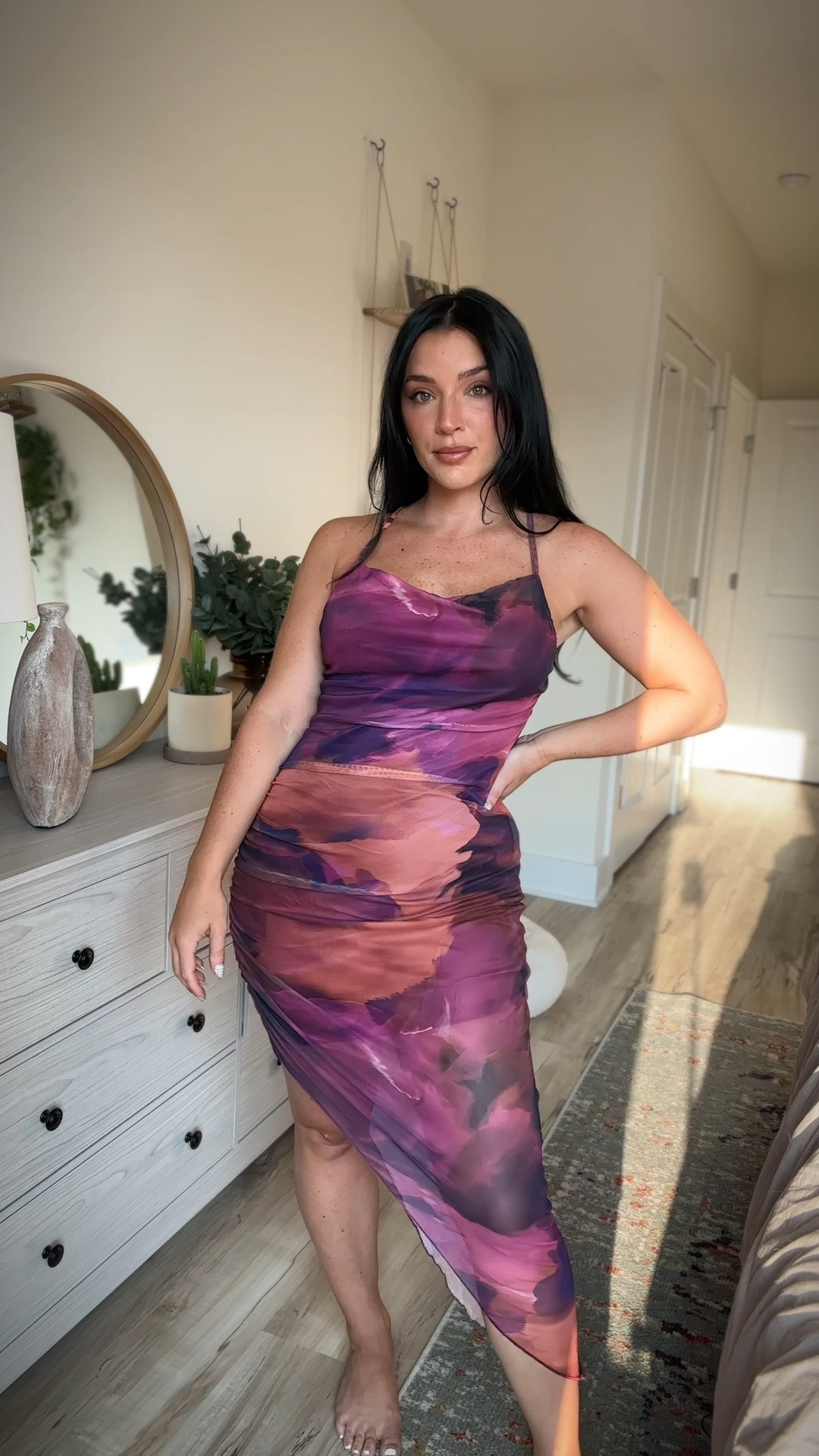 Colorful body con dress with scoop neck and size slit, size medium from Amazon, wedding guest dress, cocktail dress 

#LTKFindsUnder50 #LTKWedding #LTKStyleTip