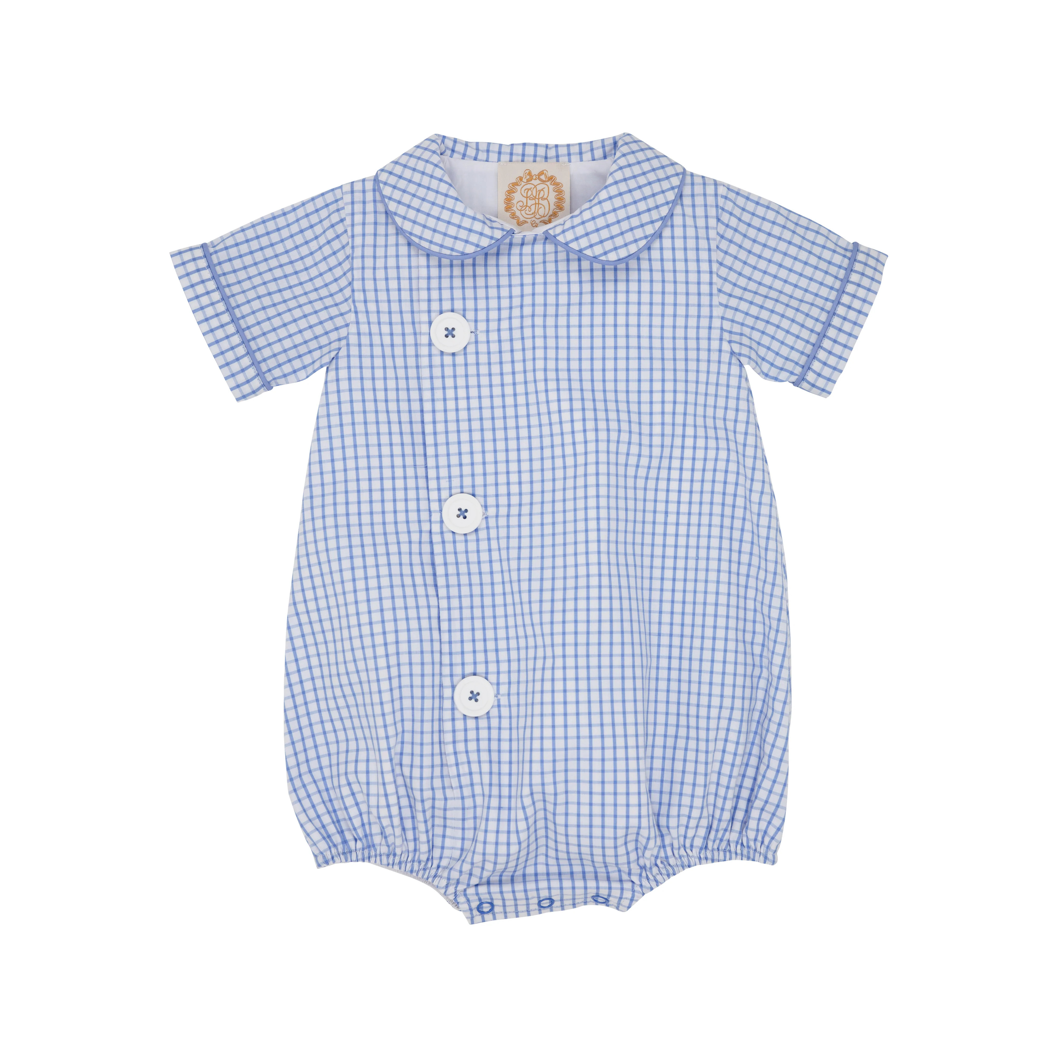 Brock Bubble - Park City Periwinkle Windowpane with Park City Periwinkle | The Beaufort Bonnet Company