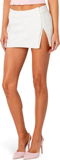 Iliana Hook & Eye Slit Miniskirt | Nordstrom