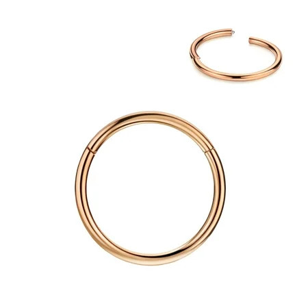 Hinged Cartilage Earring Hoop 16g 8mm Piercing Earring Hoop for Rook Helix Daith Tragus 16 Gauge Surgical Steel Cartilage Hoop Seamless | Walmart (US)