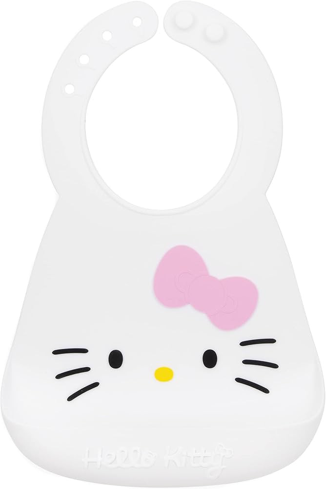 Bumkins Silicone Hello Kitty Baby or Toddler Bib, Waterproof, Wipe Clean, Stain and Odor Resistan... | Amazon (US)