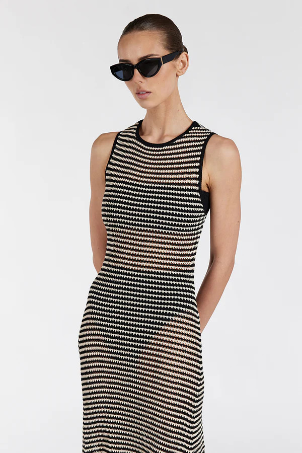 NATE BLACK SLEEVELESS MAXI DRESS | DISSH