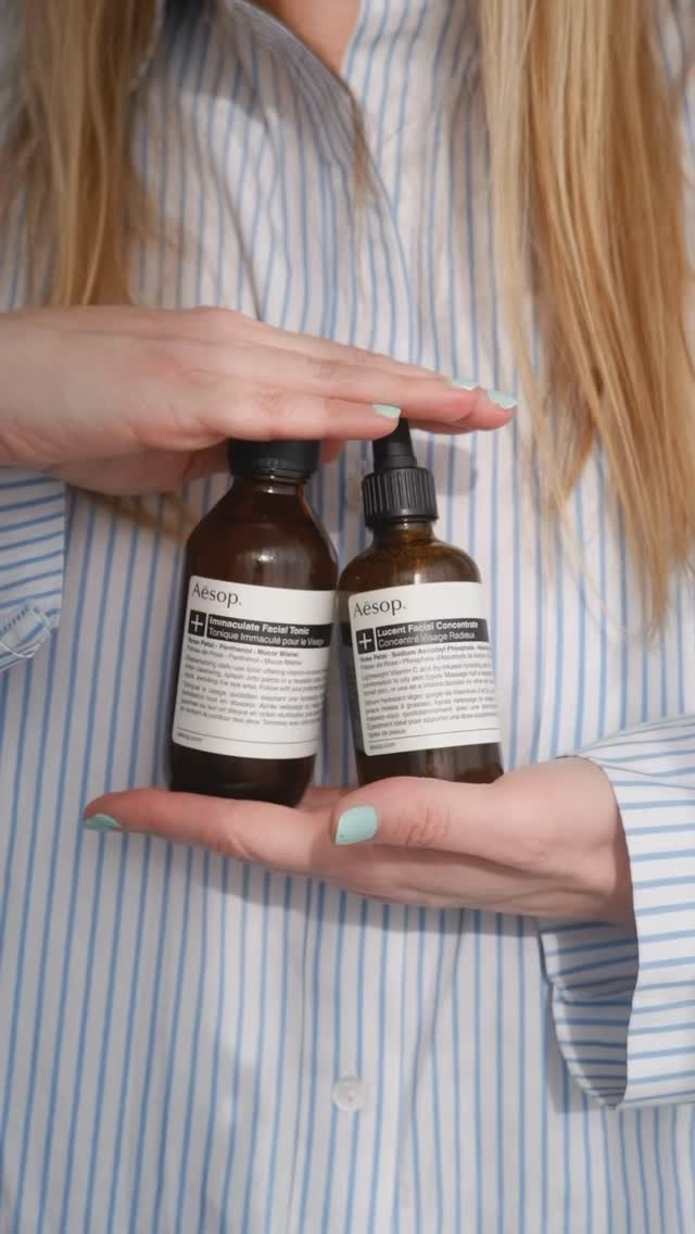 Embracing simplicity in my skincare journey and discovering these luxury @aesop essentials. 

The Immaculate Facial Tonic has become my daily ritual for gentle exfoliation, working its magic to refine texture and nourish skin. Paired with the Lucent Facial Concentrate, a vitamin C-rich serum that feels like silk on the skin. it’s the perfect harmony of hydration and balance. 

These powerhouse formulas glide onto the skin, absorbing instantly while delivering visible radiance, hydration and brightness. If you’re looking to declutter your skincare shelf this year without compromising on results, this duo is your answer. Sometimes less truly is more.

#sunday #selfcare #aesop #aesopskincare 
#ugc #seencommunity @communityxseen