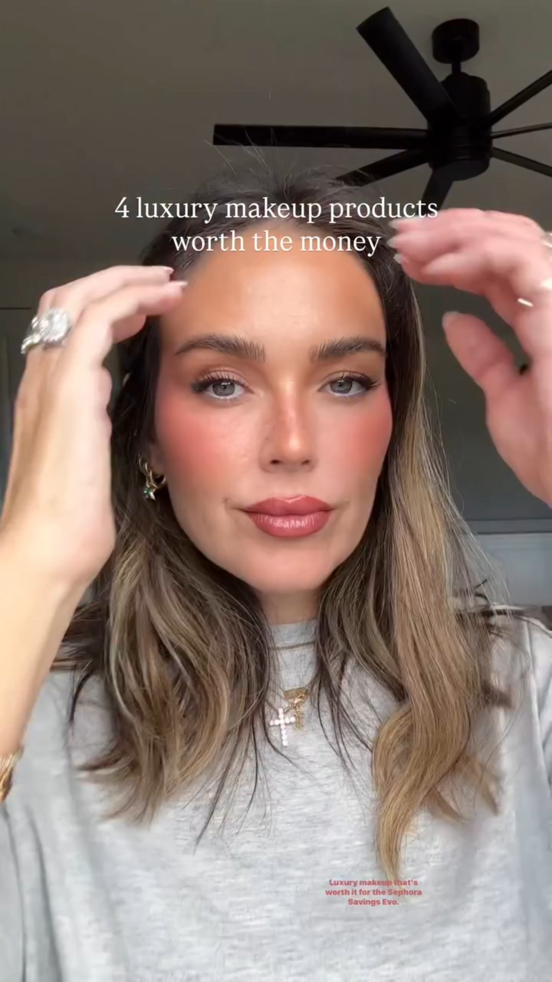 Sephora savings event luxury makeup recommendations 

Dior bronzer (wearing 20 medium matte) 
Dior forever luminizers (wearing nude glow)
Gucci blushes (wearing silky rose) 
Tom ford lip gloss (wearing west coast) 

#LTKSaleAlert #LTKFindsUnder100 #LTKBeauty