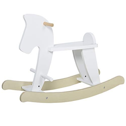 labebe - Wooden Rocking Horse, Baby Wood Ride On Toys for 18 Months Up, White Rocker Toy for Kid,... | Amazon (US)