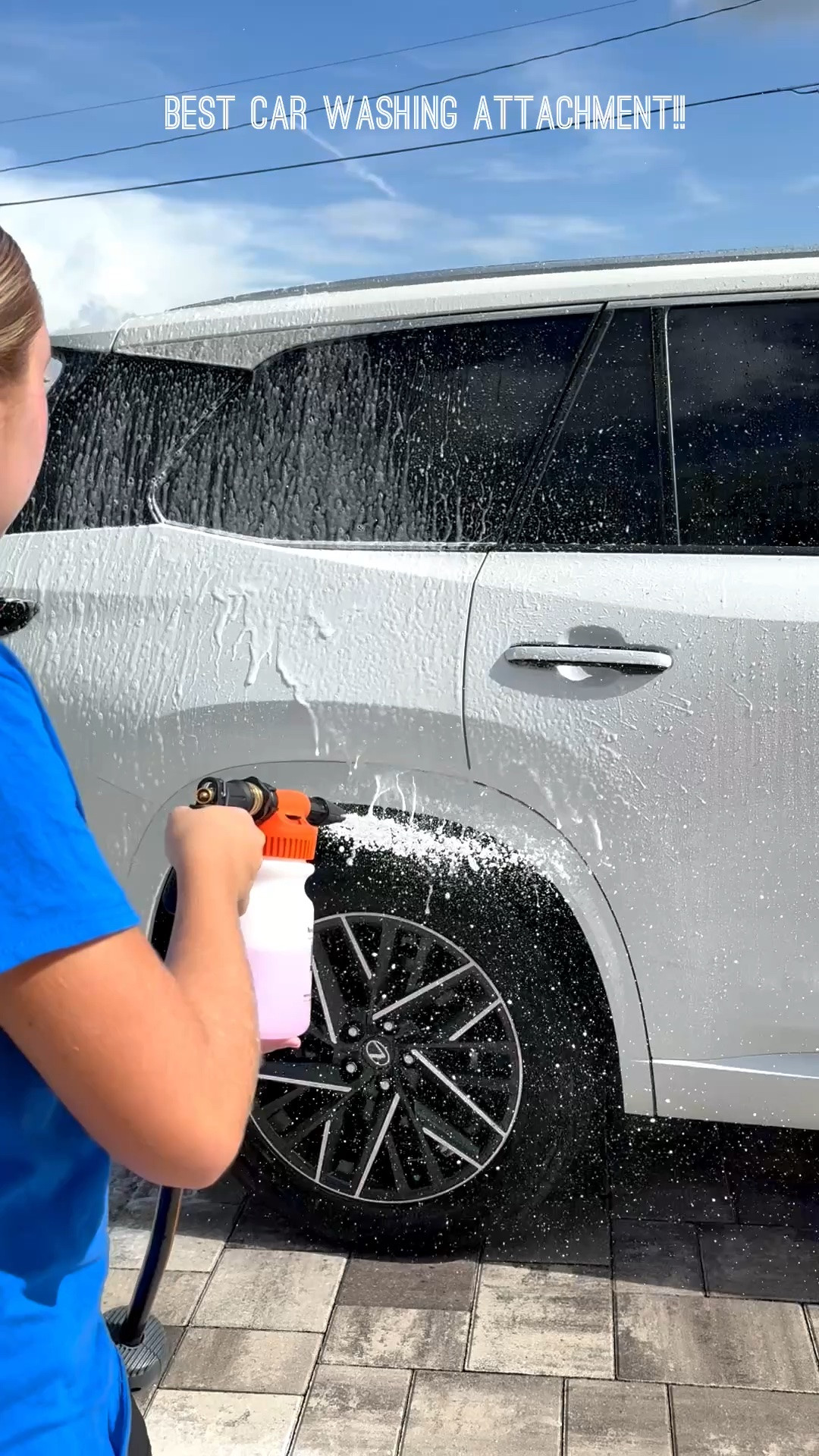 Absolutely loved this car washing system! No bucket needed and super foamy like a car wash spray. Comes with mitt too

#LTKdayinmylife #LTKOver40