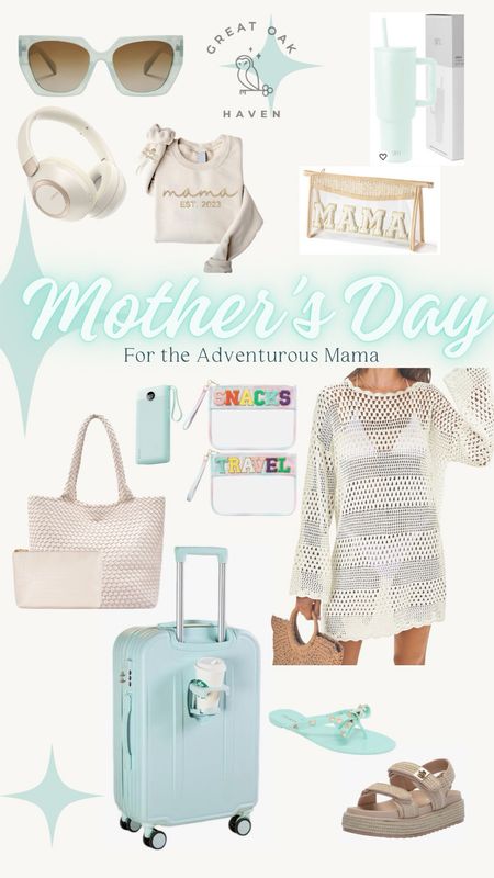 Mother’s Day is around the corner… 

If you have a travel loving Mama in your life who could use some new travel essentials for your upcoming travels then this round up is for you! 

All items here are under $100 including the suitcase 

Purse | Tote is vegan leather and so soft 

Cozy beach or lake layers with lots of travel organization options! 

Don’t forget the noise canceling headphones, phone charger in her favorite color, and amazing sandals that go with everything! 

Many items on sale and all will arrive before Mom’s weekend! 

✨Luxe vibes for less ✨

🧳 adventure awaits 

✈️ ✨🫶 Happy Mother’s Day 
Kelly 