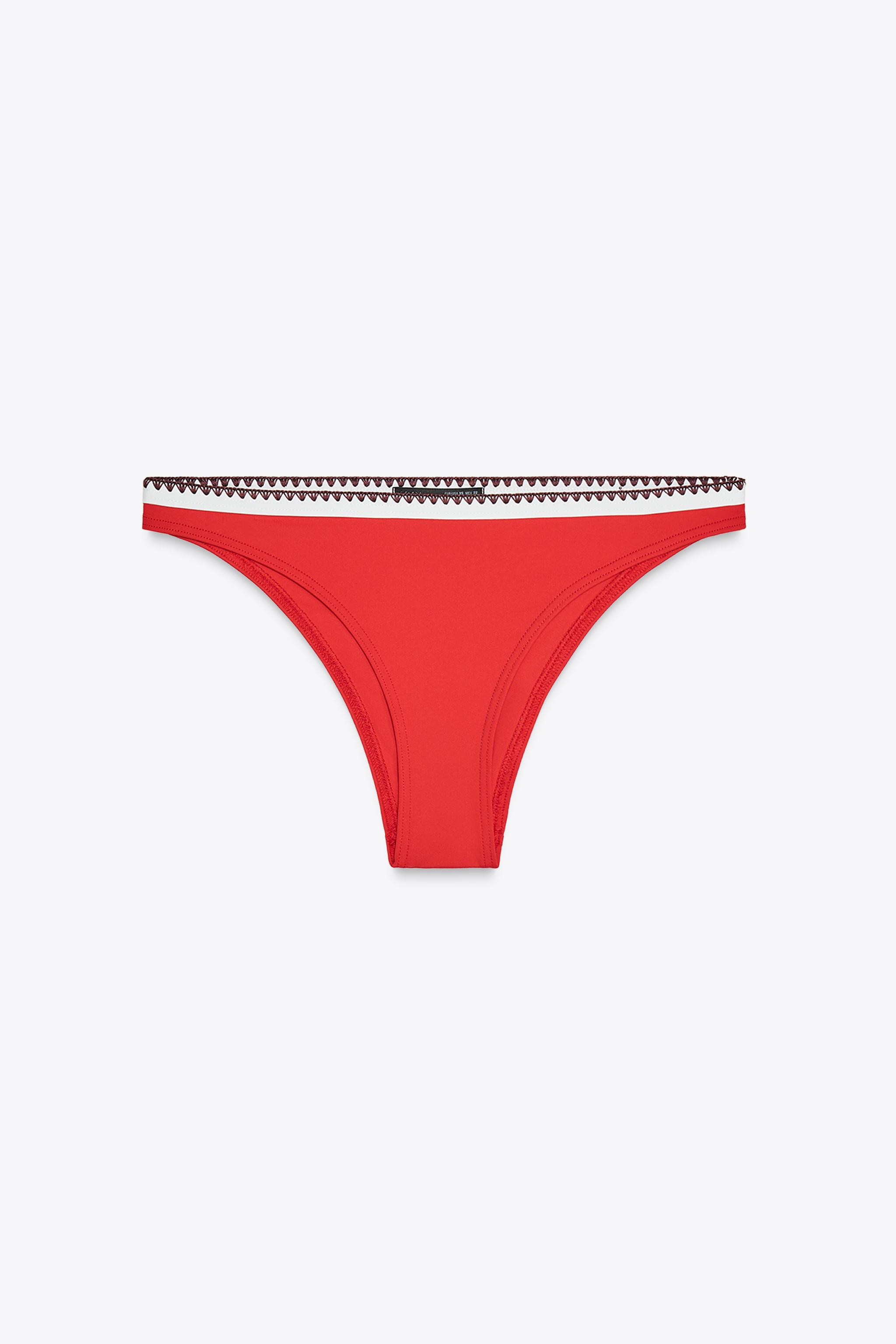 CONTRAST BIKINI BOTTOMS | Zara US