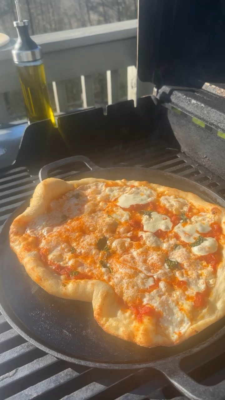 Cast iron pizza pan, pizza on the grill, summer eats 

#LTKSeasonal #LTKhome #LTKfamily