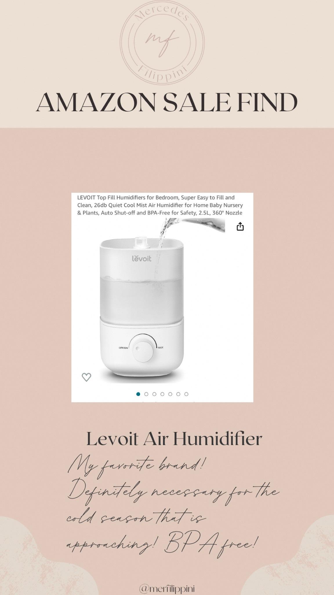 Air humidifier on sale!!! 

#LTKfamily #LTKhome #LTKfindsunder50