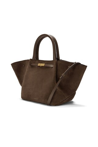 Midi New York Bag in Mocha Suede & Mocha Smooth | Revolve Clothing (Global)