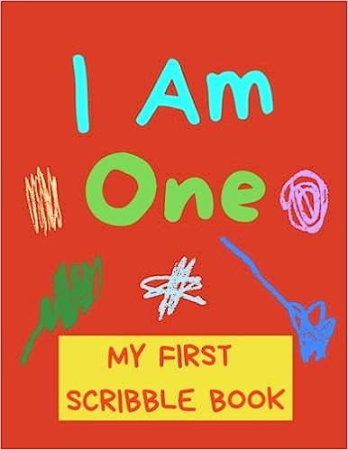 I Am One - My First Scribble Book: Blank Pages Drawing Book For Babies - Gift For 1 Year Old Baby | Amazon (US)