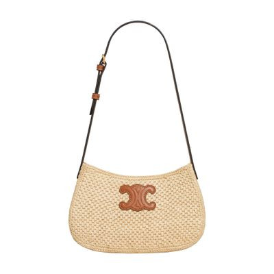 Cabas triangle  in raffia and calfskin - CELINE | 24S (APAC/EU)