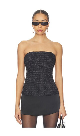 MORE TO COME Camince Strapless Top in Black. - size M | Revolve Clothing (Global)