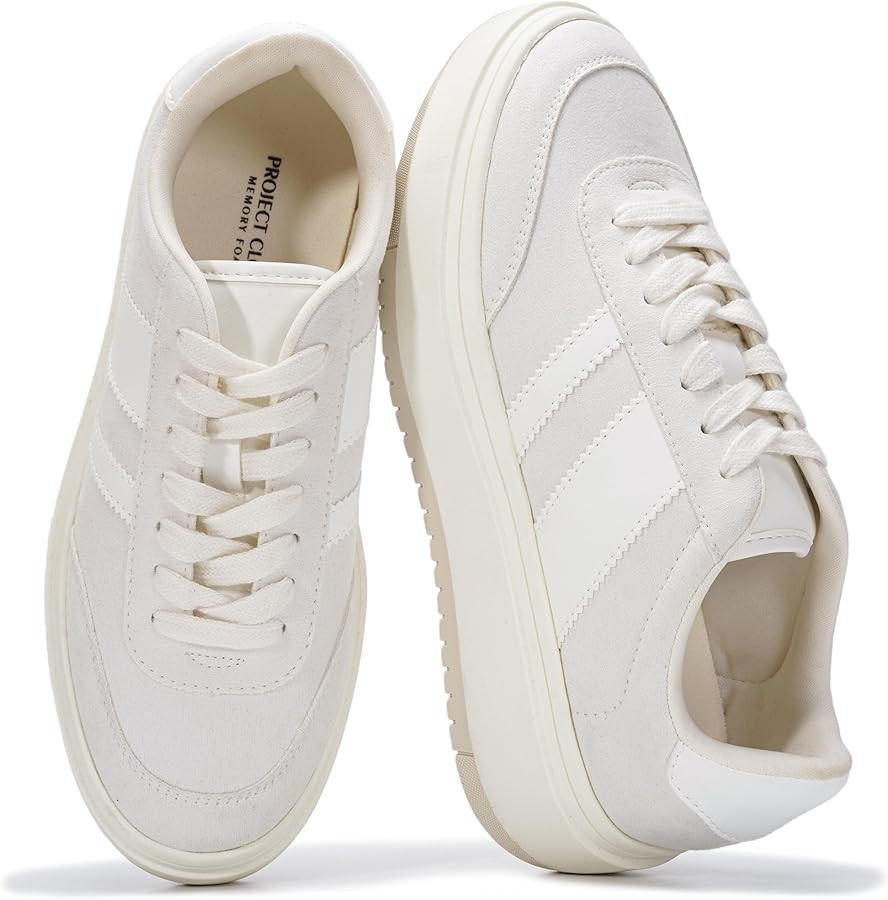 Amazon.com | Project Cloud Platform Sneakers for Women - Lightweight Memory Foam Insole Womens Sn... | Amazon (US)