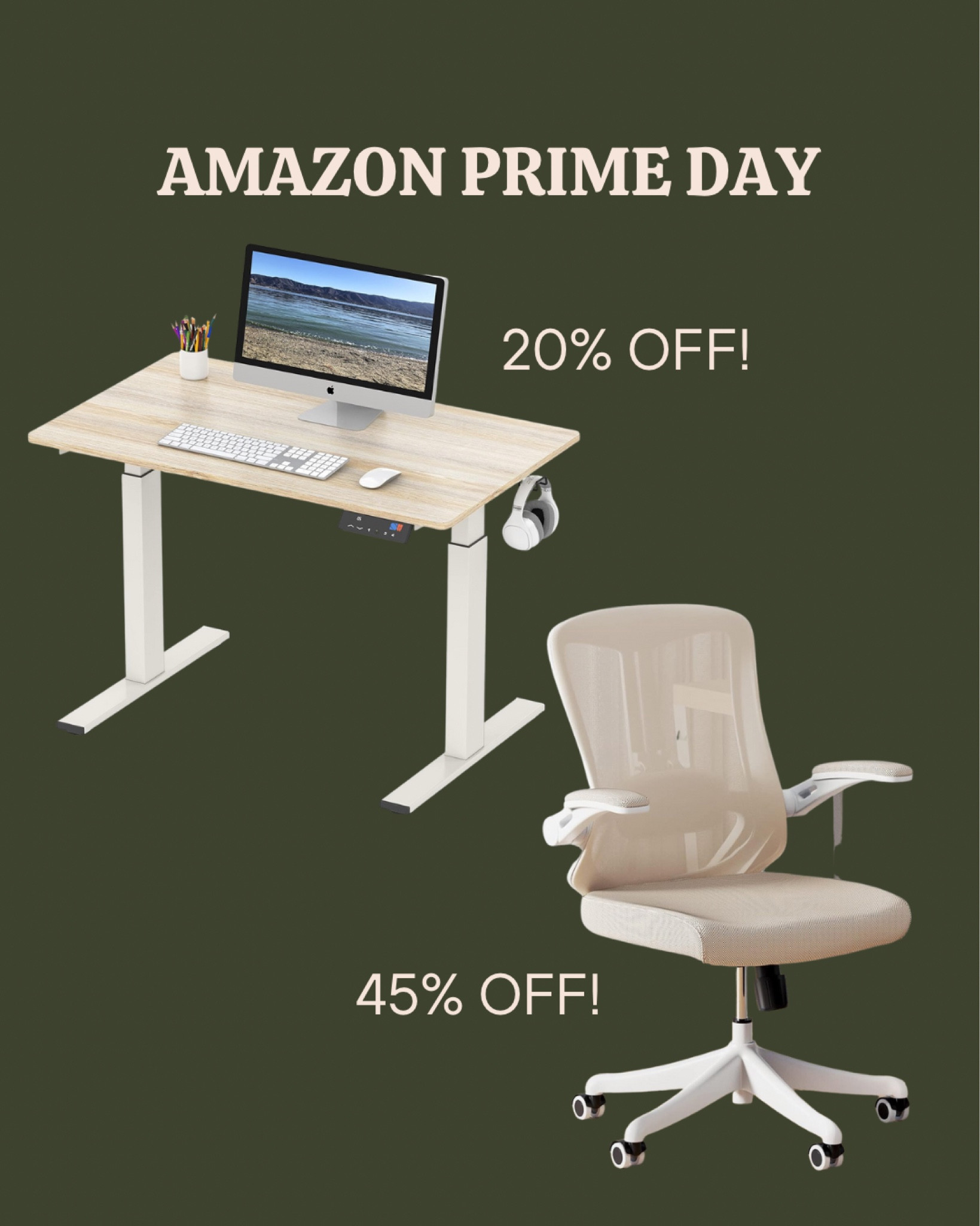 Amazon Prime day deal. Standing desk setup with walking pad.

#LTKhome #LTKxPrime #LTKsalealert