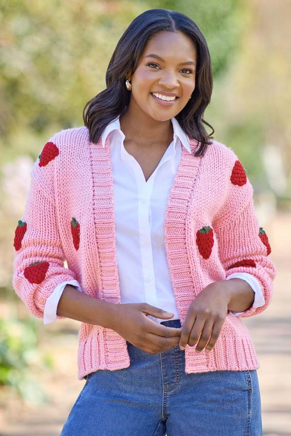 Strawberry Cardigan Sweater | Cato Fashions