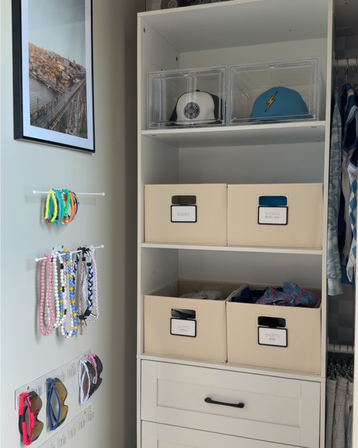 Boys closet. Probably going to update the bins - They are pulling more creamy than I like but love this 💙

#LTKSpringSale #LTKKids #LTKmomlife