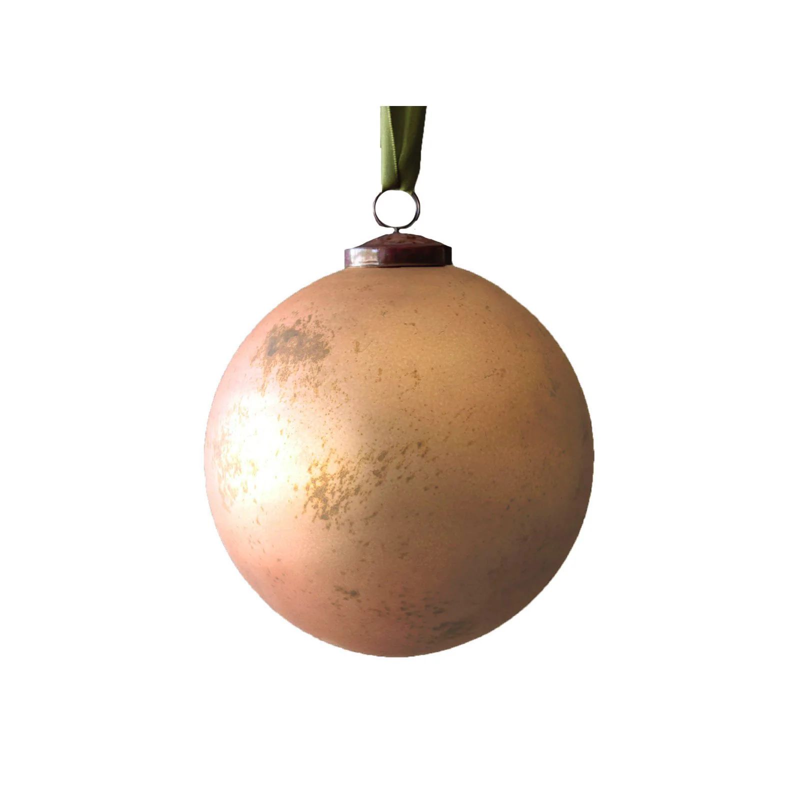 Antique Matte Copper Ball Ornament | Brooke and Lou