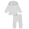 Modern Moments by Gerber Baby Boy Hooded Hacci Top and Pant Set, Sizes 0/3 Months - 24 Months | Walmart (US)