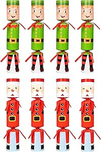 Moon Boat 8 Packs Christmas No-snap No-pop Santa Claus Elf Party Favor Holiday Supplies for Kids ... | Amazon (US)