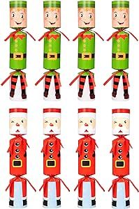 Moon Boat 8 Packs Christmas No-snap No-pop Santa Claus Elf Party Favor Holiday Supplies for Kids ... | Amazon (US)