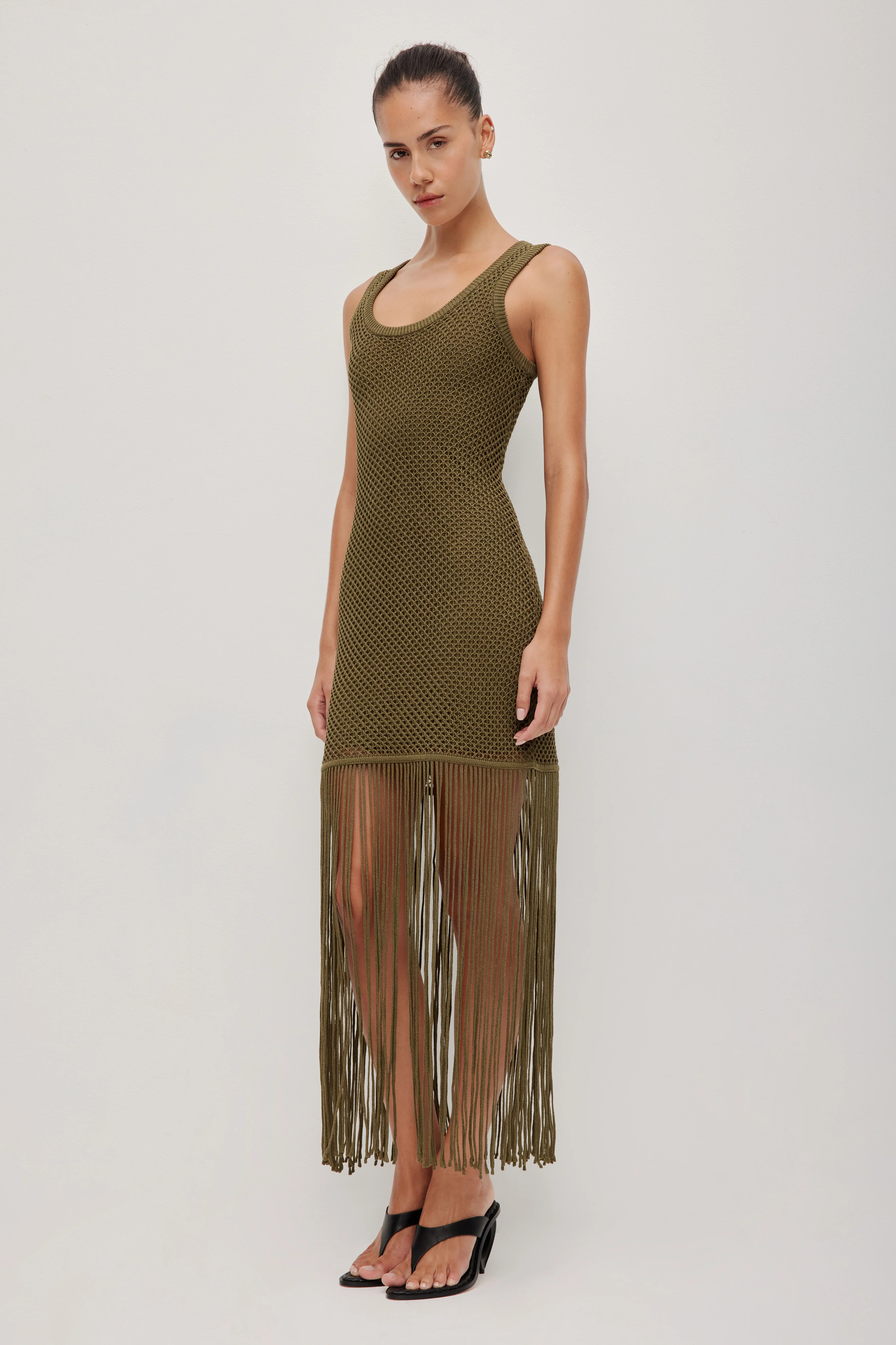 Velra Fringe Knit Dress | aje. (Australia and New Zealand)