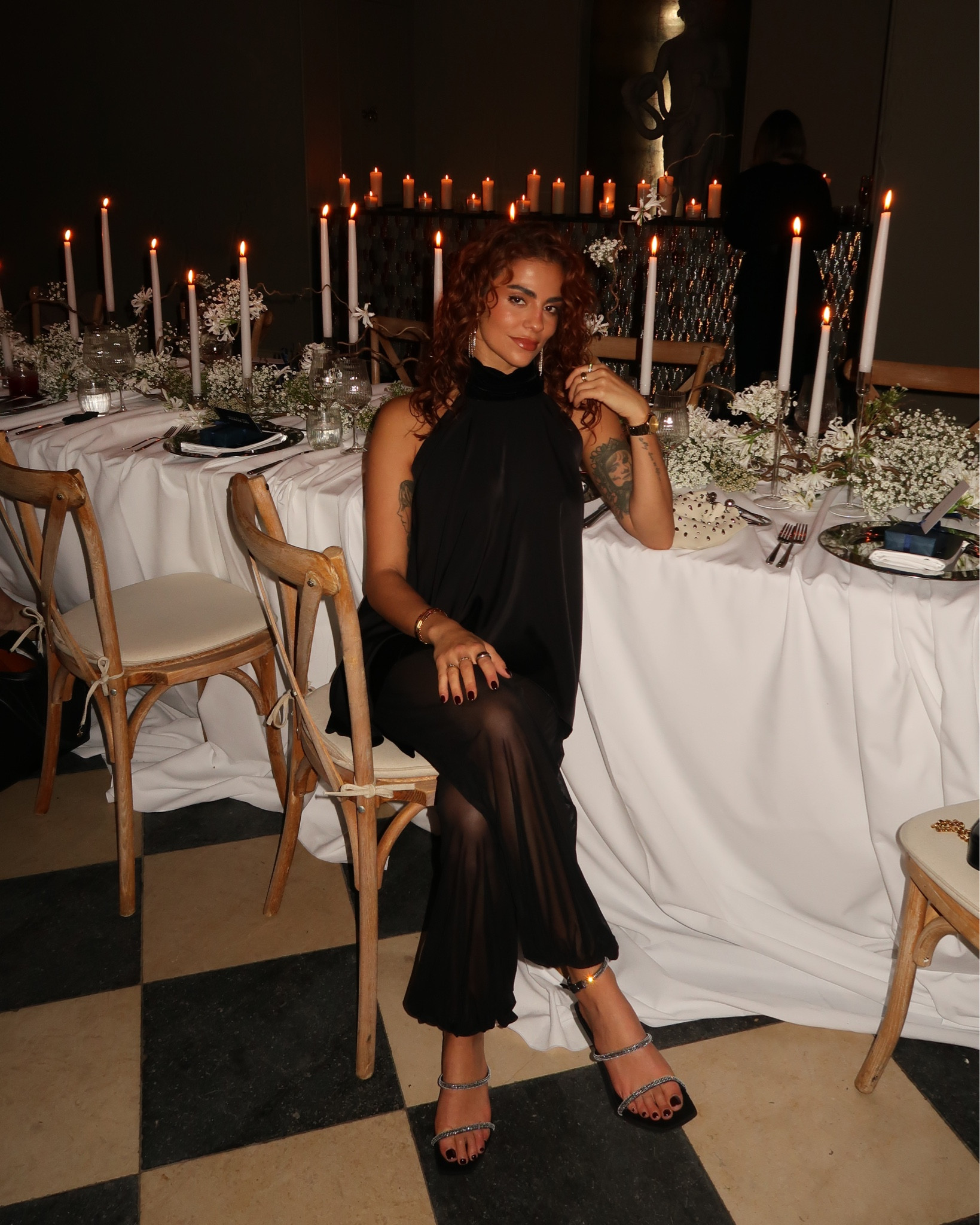 OOTN featuring sheer genie pants which I loved wearing

#LTKfestive #LTKdatenight #LTKuk