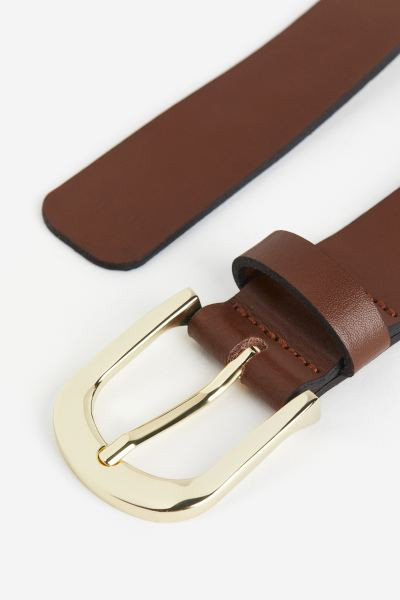 Leather belt - Brown - Ladies | H&M GB | H&M (UK, MY, IN, SG, PH, TW, HK)