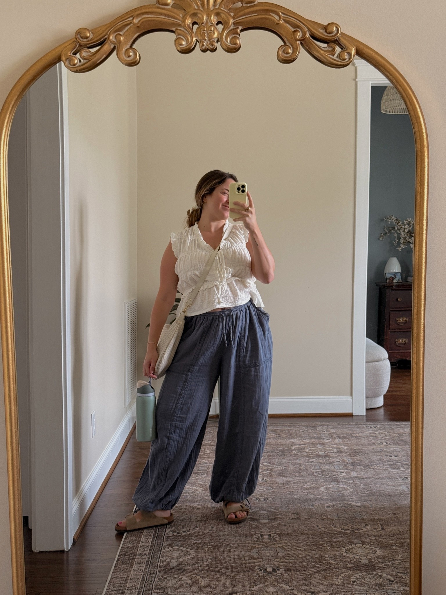 Comfy 
Pants - large
Top - medium