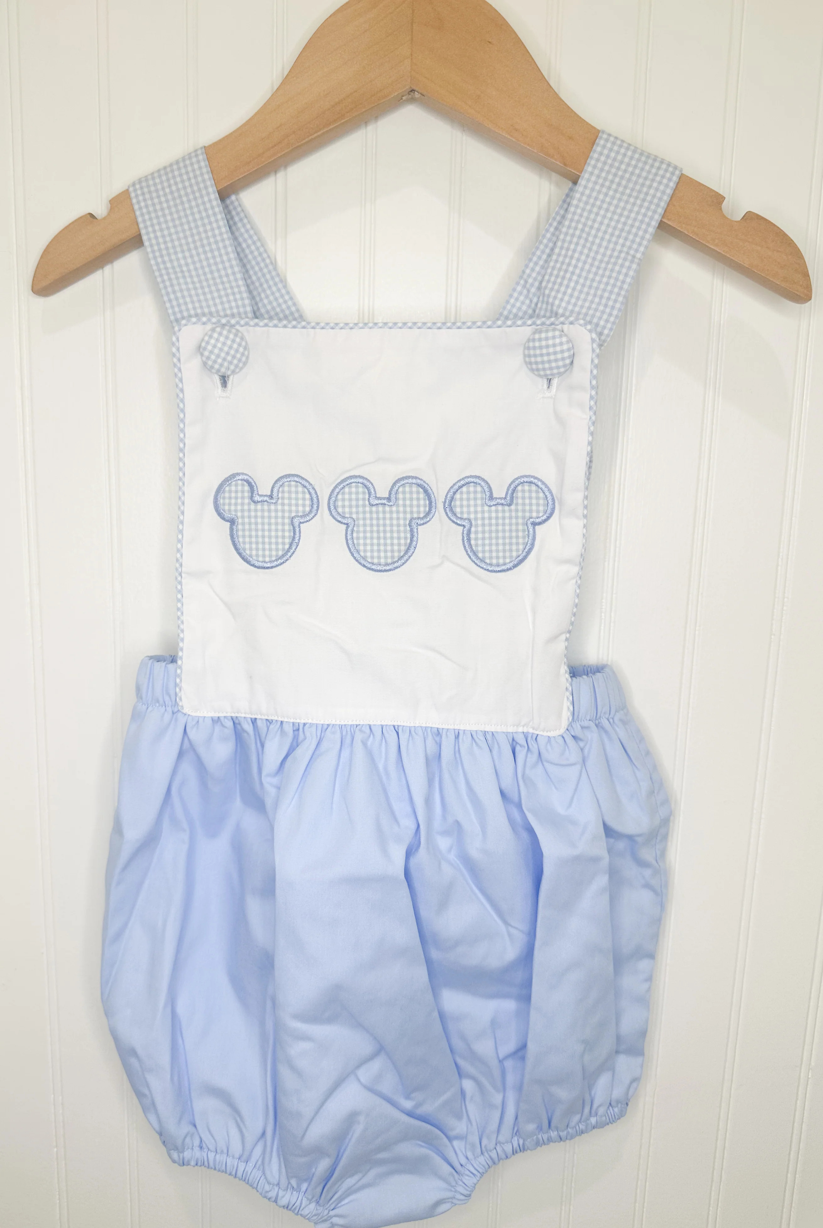 Magical Moments: Blue Mouse Sunsuit | Tutti Frutti Kids Co