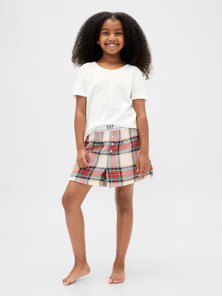 Kids Recycled Flannel PJ Boxer Shorts | Gap (US)